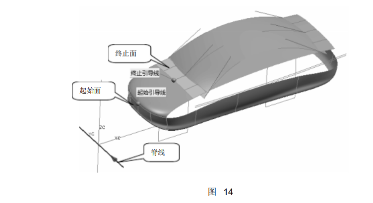 UG编程建模实例讲解——汽车模型三维曲面造型的图14