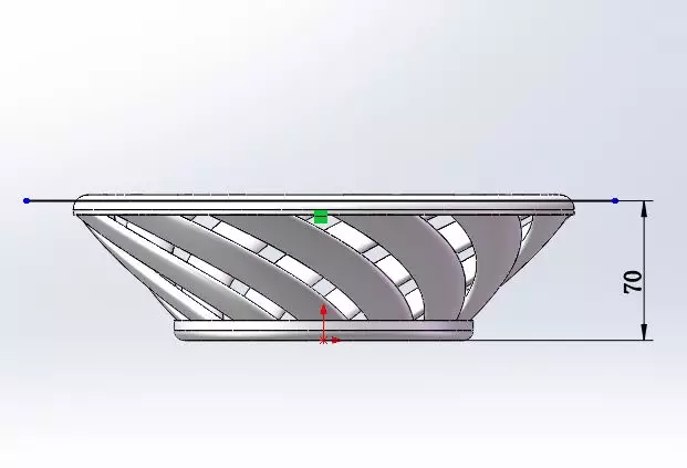 用SolidWorks建模的木盆的图19