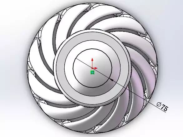 用SolidWorks建模的木盆的图33