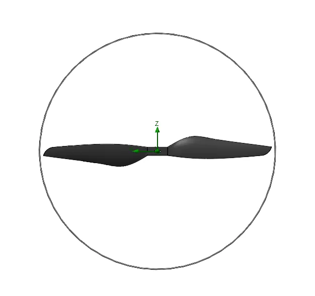 静止空气中六旋翼飞行状态下对周边气流影响分析-SWSIMULATION空气场分析的图2