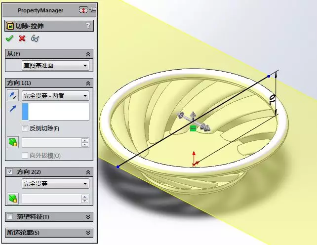 用SolidWorks建模的木盆的图20