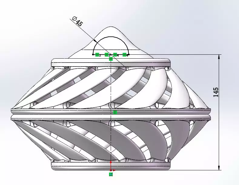 用SolidWorks建模的木盆的图39