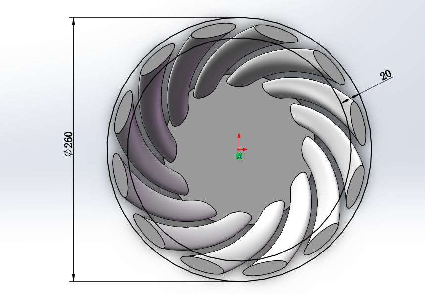 用SolidWorks建模的木盆的图11