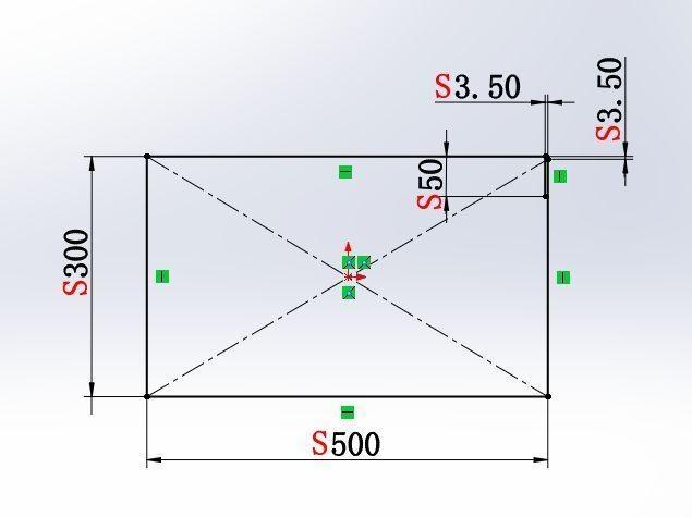 用SolidWorks钣金工具画的纸箱的图4