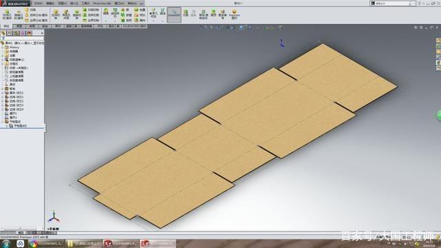 用SolidWorks钣金工具画的纸箱的图2