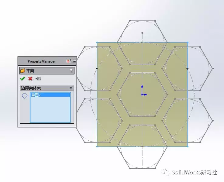 SolidWorks曲面建模：五边形镂空圆环的图4