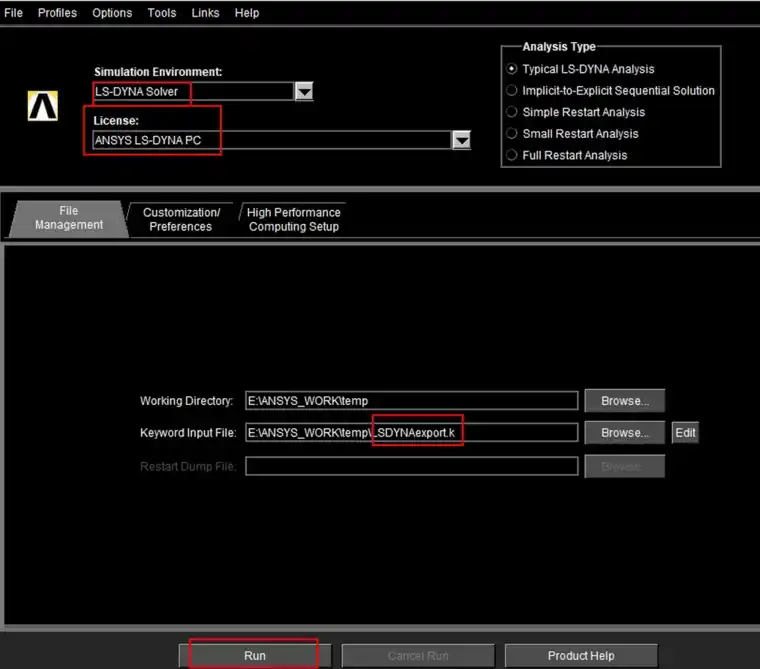 LS-DYNA Export显示动力学使用的图7