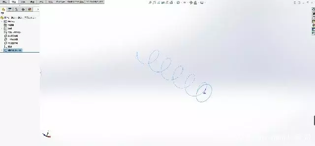 solidworks中绘制弹簧的图4