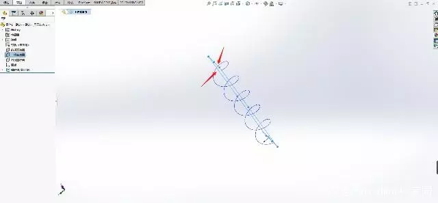 solidworks中绘制弹簧的图5