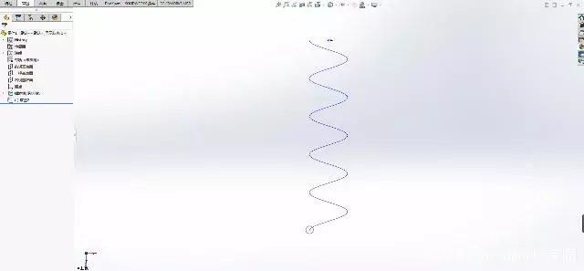 solidworks中绘制弹簧的图7