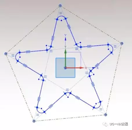 UG NX做一个五角星异形弹簧的图3