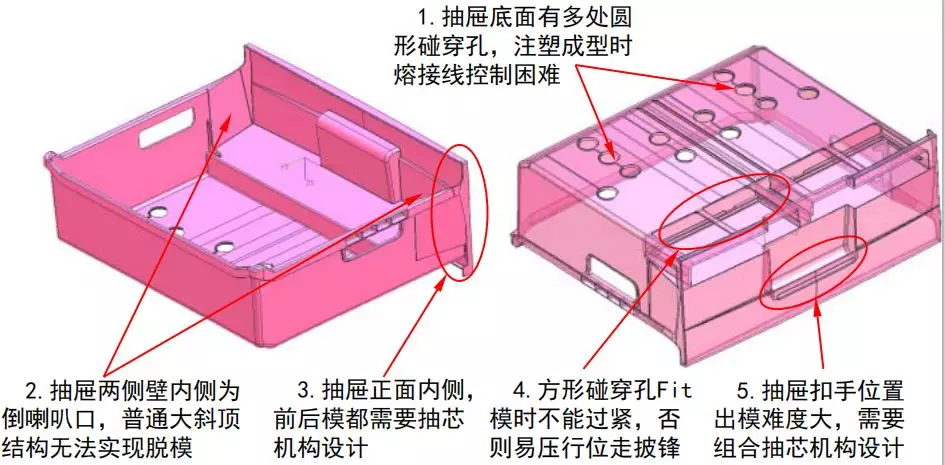 抽屉模具设计你会吗？这个难度真不小的图4