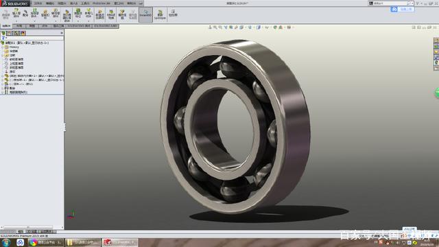 用SolidWorks建模一个轴承的图1