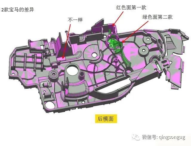 出口模汽车宝马两款产品互换的图2