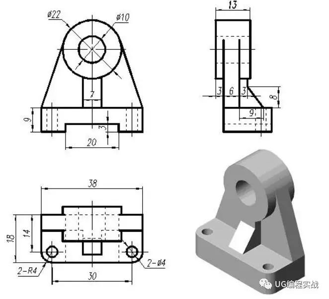 UG建模画图图纸大家可以练练手的图6