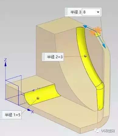 UG编程：圆角修剪实例的图10