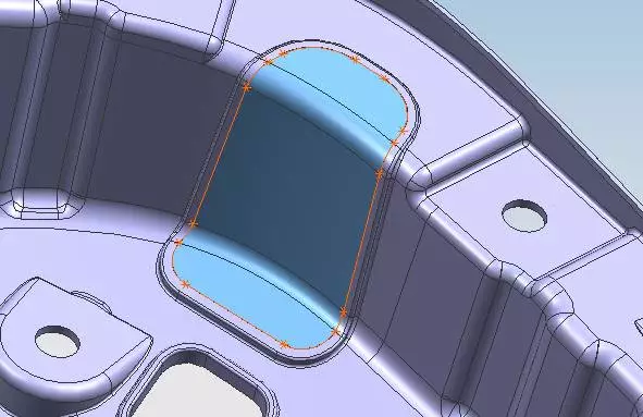 UG NX汽车零件分型面的构建思路之补孔技巧的图6