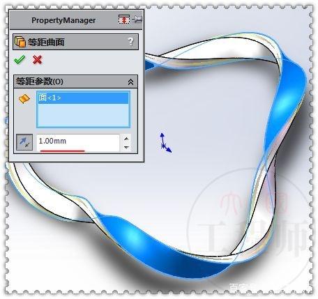 用SolidWorks画一个扭曲的环面，这个方法很费电脑的图8