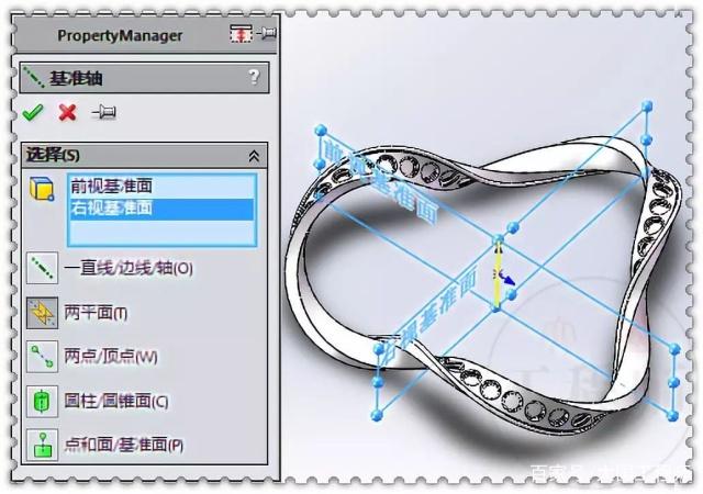 用SolidWorks画一个扭曲的环面，这个方法很费电脑的图21