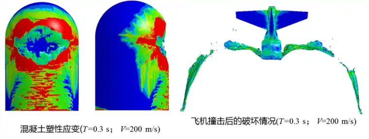 LS-DYNA模拟波音767撞击核电站的图11