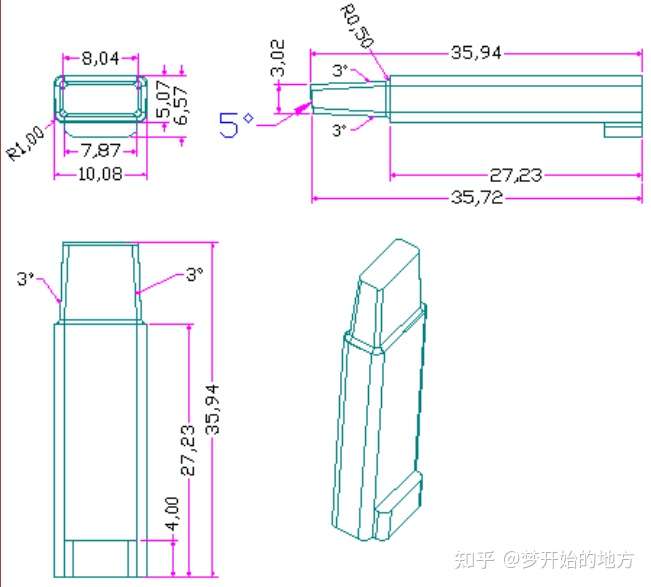 塑胶模具设计：初学者必须要懂的2D出图标注，你学到了吗的图18