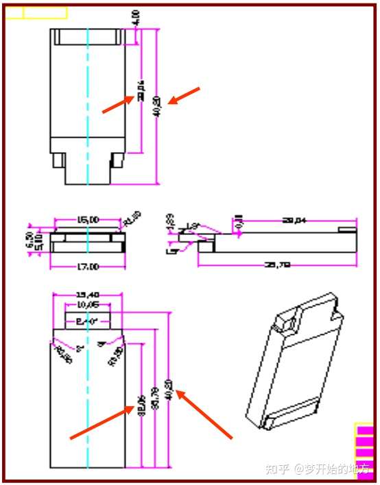 塑胶模具设计：初学者必须要懂的2D出图标注，你学到了吗的图21