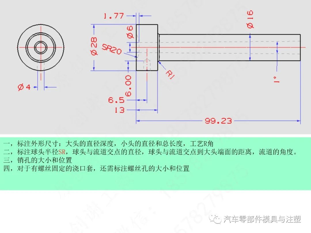 汽车模2D标注规范&UG出图的图16