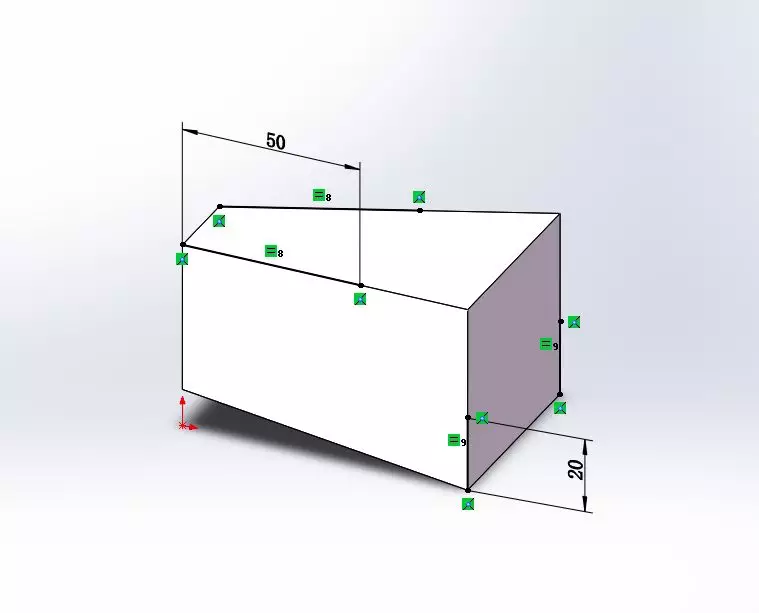 SolidWorks练习题：3D14-H05(拉伸、切除、3D草图、旋转切除、抽壳)的图7