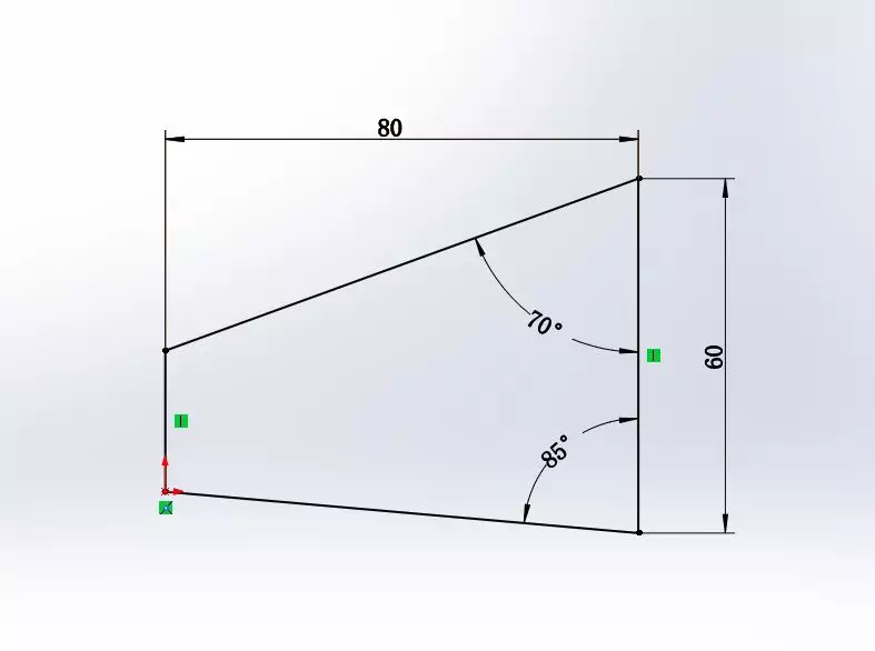 SolidWorks练习题：3D14-H05(拉伸、切除、3D草图、旋转切除、抽壳)的图3