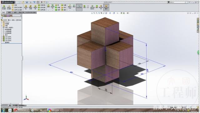 用SolidWorks装配体画一个简约圆桌的图3