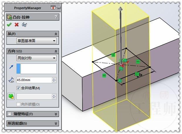 用SolidWorks装配体画一个简约圆桌的图5