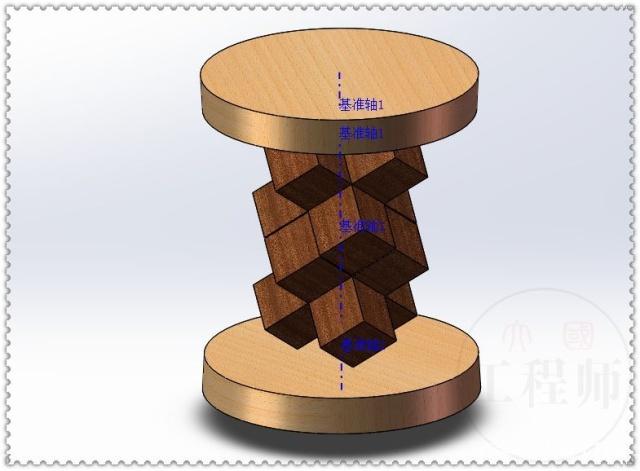 用SolidWorks装配体画一个简约圆桌的图17