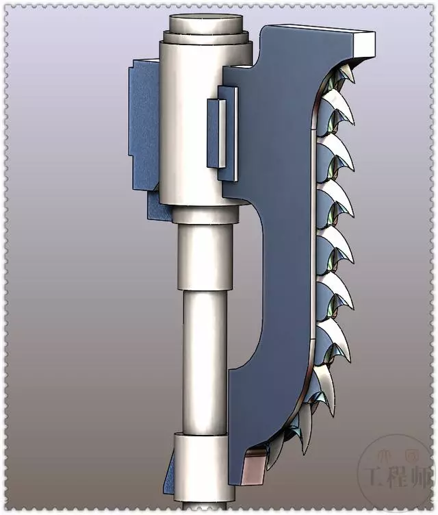 SolidWorks模型分享：游戏里的链锯大斧【转载】的图11