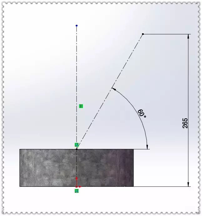 用SolidWorks实体建模的裤型三通管的图4