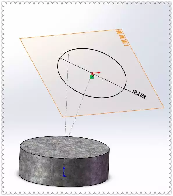 用SolidWorks实体建模的裤型三通管的图6