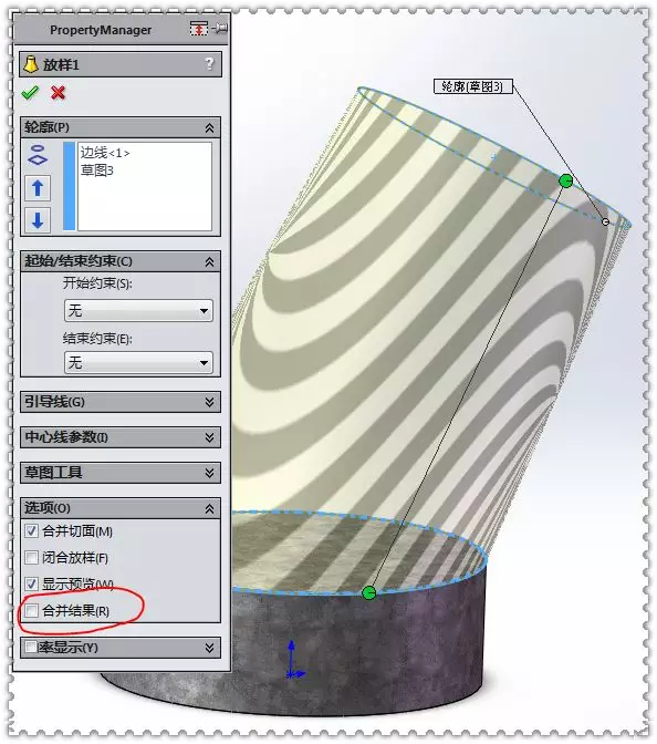 用SolidWorks实体建模的裤型三通管的图7