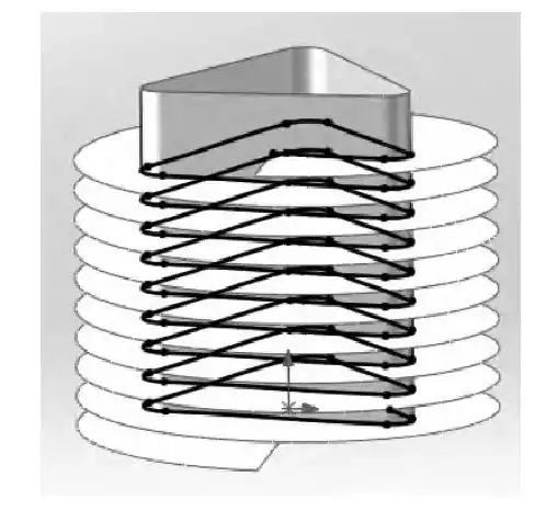 基于Solidworks的特殊截面弹簧的造型思路的图7