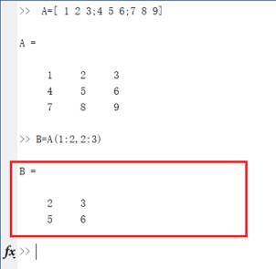 Matlab删除矩阵的某行某列形成新矩阵的操作方法截图