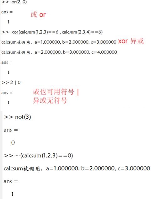 Matlab与或非等逻辑运算符使用操作方法截图