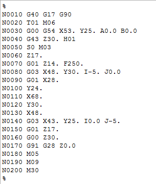 NX小于最小值时，抑制刀具补偿